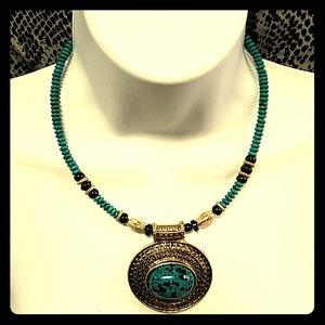Turquoise Aztec Necklace